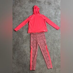 Under Armour Coral Hoodie and Leggings Set